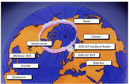 Verschiedenste Orte mit HAARP-Anlagen