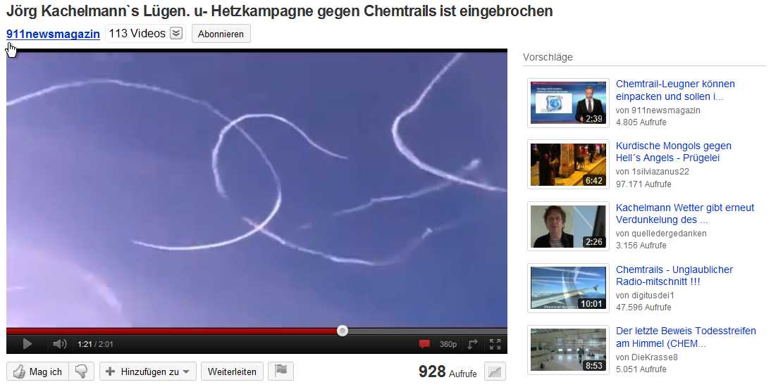 Video, das Flugzeuge zeigt, deren Kurvenkurse auf klare Sprhabsicht schlieen lassen