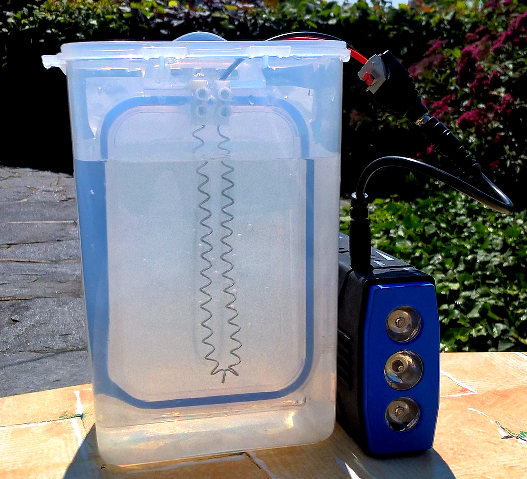 Selbstbau Zweikammer-Elektrolyse 4All