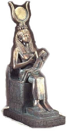 Isis und Horus-Statue